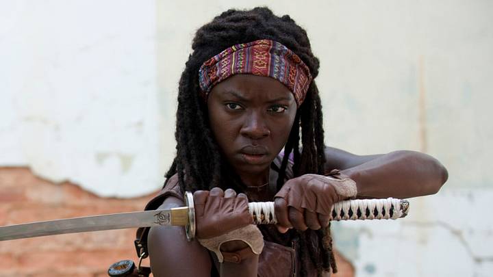 Michonne (Danai Gurira) - The Walking Dead_Season 3, Episode 1_"Seed" - Photo Credit: Gene Page/AMC