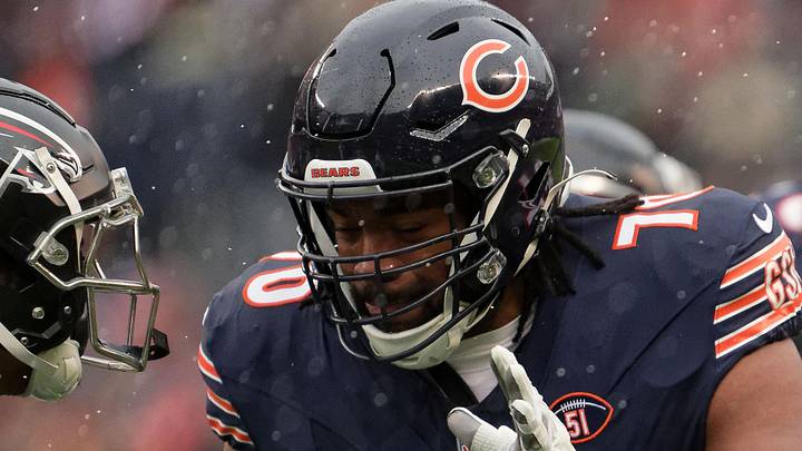 Chicago Bears offensive lineman Braxton Jones