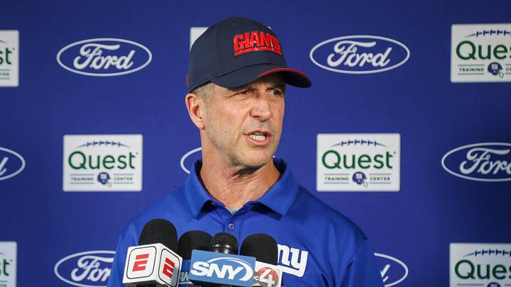 New York Giants head coach John Harbaugh 