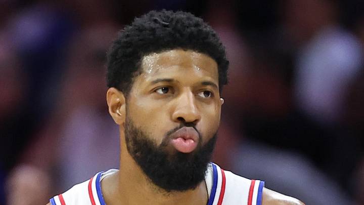 May 8, 2026; Philadelphia, Pennsylvania, USA; Philadelphia 76ers forward Paul George (8): Bill Streicher-Imagn Images May 8, 2026; Philadelphia, Pennsylvania, USA; Philadelphia 76ers forward Paul George (8): Bill Streicher-Imagn Images