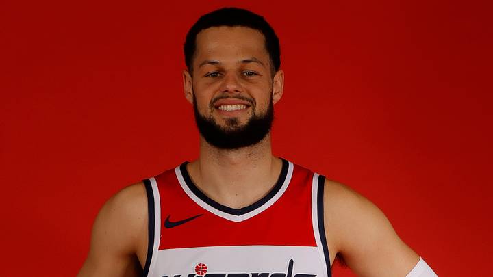 Sep 23, 2022; Washington, D.C., USA; Washington Wizards forward Jordan Schakel (20) poses for portrait during Wizards media day at Capital One Arena. Mandatory Credit: Geoff Burke-USA TODAY Sports Sep 23, 2022; Washington, D.C., USA; Washington Wizards forward Jordan Schakel (20) poses for portrait during Wizards media day at Capital One Arena. Mandatory Credit: Geoff Burke-USA TODAY Sports