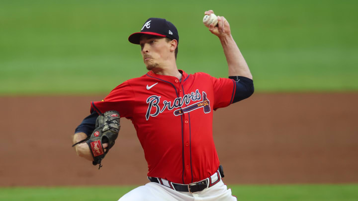 Atlanta Braves starting pitcher Max Fried is a free agent after the 2024 season. Atlanta Braves starting pitcher Max Fried is a free agent after the 2024 season.