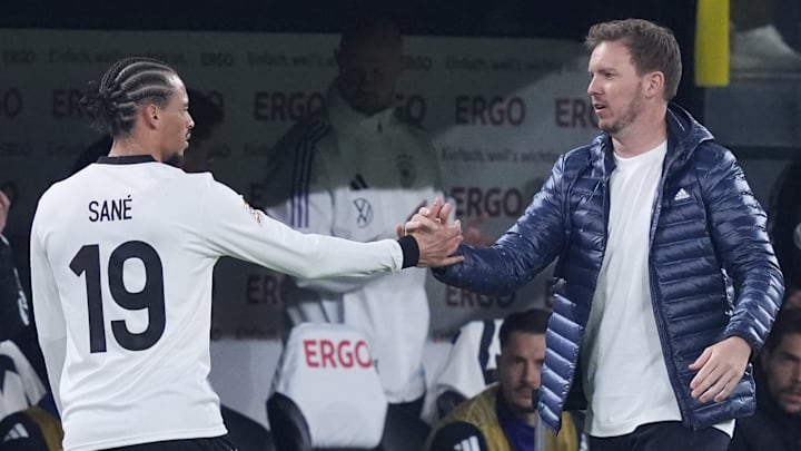 Julian Nagelsmann und Leroy Sané Julian Nagelsmann und Leroy Sané