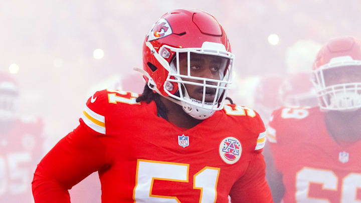 Kansas City Chiefs defensive end Mike Danna (51). Kansas City Chiefs defensive end Mike Danna (51).