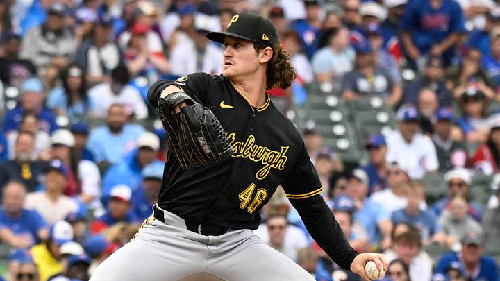 Sep 13, 2026; Chicago, Illinois, USA; Pittsburgh Pirates pitcher Mason Montgomery (46) delivers the ball during the ninth inning against the Chicago Cubs at Wrigley Field. Mandatory Credit: Matt Marton-Imagn Images Sep 13, 2026; Chicago, Illinois, USA; Pittsburgh Pirates pitcher Mason Montgomery (46) delivers the ball during the ninth inning against the Chicago Cubs at Wrigley Field. Mandatory Credit: Matt Marton-Imagn Images