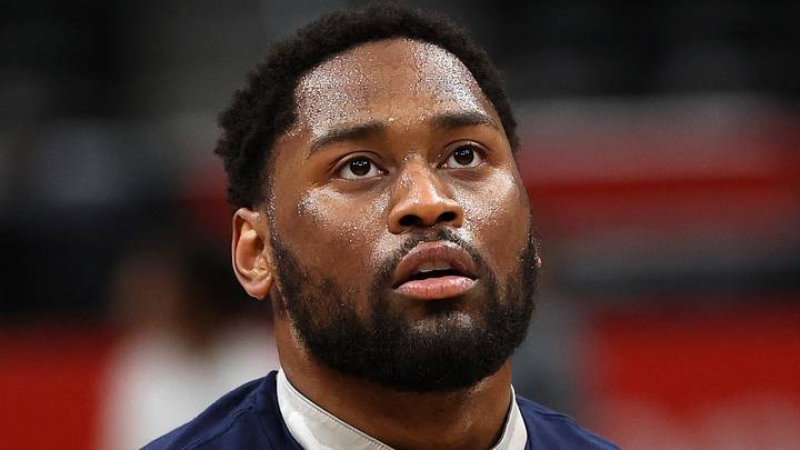 Washington Wizards guard Malaki Branham takes a shot before a game against the Milwaukee Bucks. Washington Wizards guard Malaki Branham takes a shot before a game against the Milwaukee Bucks.