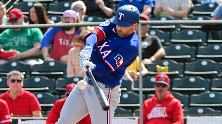 Texas Rangers infielder Tyler Wade.