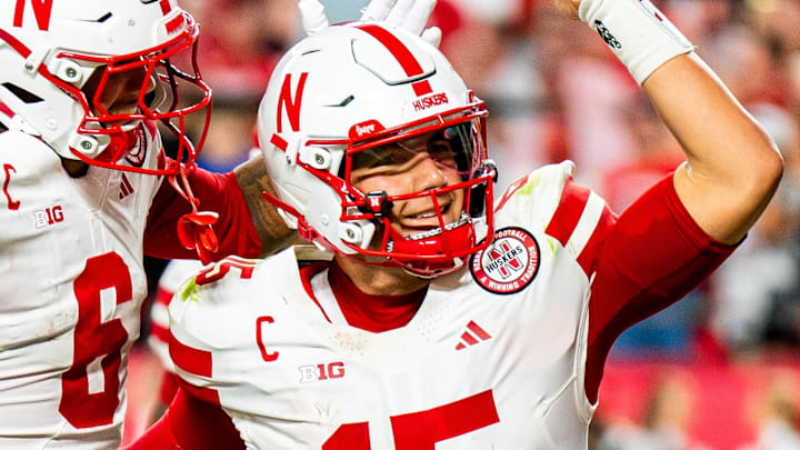 Nebraska Cornhuskers quarterback Dylan Raiola