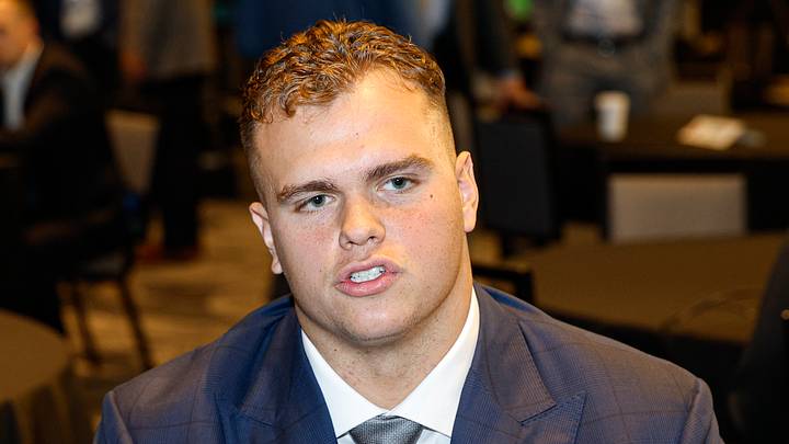 Jul 28, 2026; Chicago, IL, USA; USC student-athlete Alex VanSumeren speaks during Media Days at Hilton Chicago. Mandatory Credit: Kamil Krzaczynski-Imagn Images Jul 28, 2026; Chicago, IL, USA; USC student-athlete Alex VanSumeren speaks during Media Days at Hilton Chicago. Mandatory Credit: Kamil Krzaczynski-Imagn Images