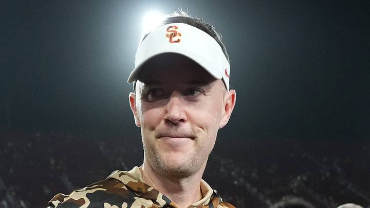 Sep 12, 2026; Los Angeles, California, USA; Southern California Trojans head coach Lincoln Riley reacts after the game against the Louisiana Ragin' Cajuns atUnited Airlines Field at Los Angeles Memorial Coliseum. Mandatory Credit: Kirby Lee-Imagn Images Sep 12, 2026; Los Angeles, California, USA; Southern California Trojans head coach Lincoln Riley reacts after the game against the Louisiana Ragin' Cajuns atUnited Airlines Field at Los Angeles Memorial Coliseum. Mandatory Credit: Kirby Lee-Imagn Images