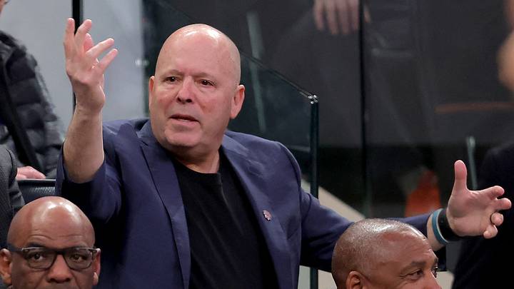 Nov 5, 2025; New York, New York, USA; New York Knicks executive vice president William Wesley (left) and president Leon Rose watch during the fourth quarter against the Minnesota Timberwolves at Madison Square Garden. Mandatory Credit: Brad Penner-Imagn Images Nov 5, 2025; New York, New York, USA; New York Knicks executive vice president William Wesley (left) and president Leon Rose watch during the fourth quarter against the Minnesota Timberwolves at Madison Square Garden. Mandatory Credit: Brad Penner-Imagn Images