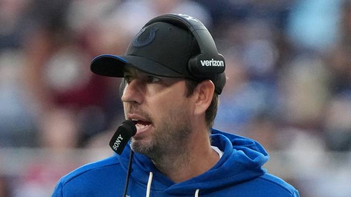 Indianapolis Colts head coach Shane Steichen walks on the sideline