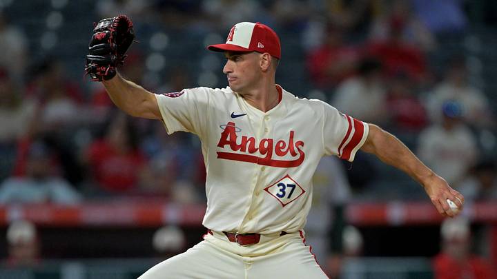 Los Angeles Angels pitcher Brent Suter.