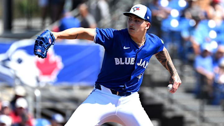 Toronto Blue Jays starting pitcher Ricky Tiedemann.
