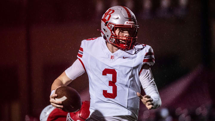DIVISION II-AAA: Briggs Cherry, Baylor High - Here, Cherry runs the ball against Brentwood Academy in Brentwood, Tenn., on Sept. 27, 2024.