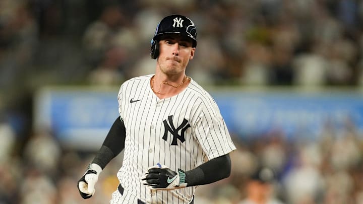 New York Yankees left fielder Cody Bellinger (35) rounds the bases after hitting a home run in a game against the Minnesota Twins at Yankee Stadium, Aug 13, 2025, Bronx, New York, USA. Yannick Peterhans/NorthJersey.com New York Yankees left fielder Cody Bellinger (35) rounds the bases after hitting a home run in a game against the Minnesota Twins at Yankee Stadium, Aug 13, 2025, Bronx, New York, USA. Yannick Peterhans/NorthJersey.com