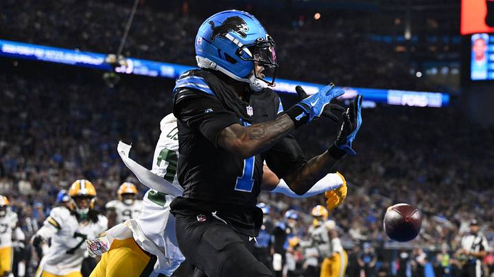 Green Bay Packers cornerback Brandon Cisse (2) covers Detroit Lions wide receiver Jameson Williams (1) during third quarter Green Bay Packers cornerback Brandon Cisse (2) covers Detroit Lions wide receiver Jameson Williams (1) during third quarter