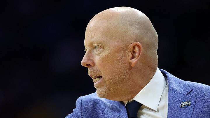 Mar 20, 2026; Philadelphia, PA, USA; UCLA Bruins head coach Mick Cronin reacts in the first half during a first round game of the men's 2026 NCAA Tournament at Xfinity Mobile Arena. Mandatory Credit: Bill Streicher-Imagn Images