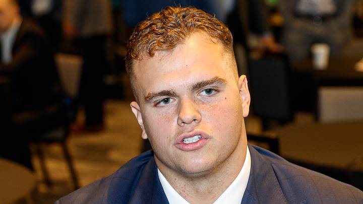 Jul 28, 2026; Chicago, IL, USA; USC student-athlete Alex VanSumeren speaks during Media Days at Hilton Chicago. Mandatory Credit: Kamil Krzaczynski-Imagn Images Jul 28, 2026; Chicago, IL, USA; USC student-athlete Alex VanSumeren speaks during Media Days at Hilton Chicago. Mandatory Credit: Kamil Krzaczynski-Imagn Images