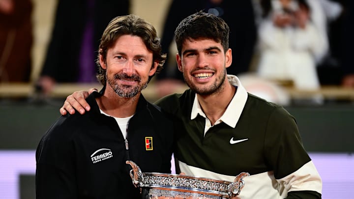 Carlos Alcaraz has split with coach Juan Carlos Ferrero. Carlos Alcaraz has split with coach Juan Carlos Ferrero.
