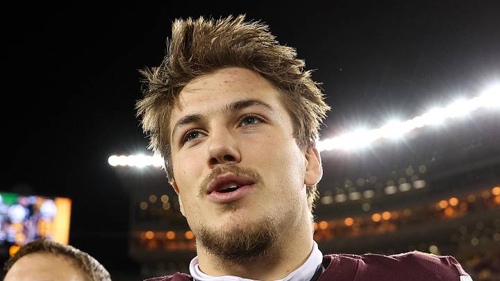 Oct 11, 2025; Minneapolis, Minnesota, USA; Minnesota Golden Gophers defensive back Koi Perich (3) reacts to his teams win after the game against the Purdue Boilermakers at Huntington Bank Stadium. Mandatory Credit: Matt Krohn-Imagn Images