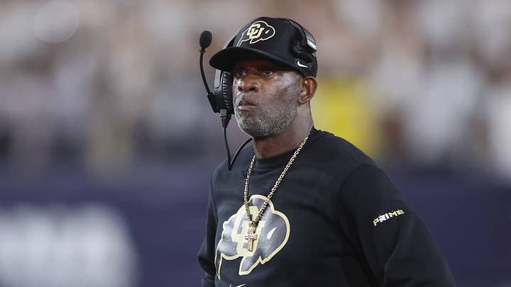 Sep 3, 2026; Atlanta, Georgia, USA; Colorado Buffaloes head coach Deion Sanders reacts in the first half against the Georgia Tech Yellow Jackets at Bobby Dodd Stadium at Hyundai Field. Mandatory Credit: Brett Davis-Imagn Images Sep 3, 2026; Atlanta, Georgia, USA; Colorado Buffaloes head coach Deion Sanders reacts in the first half against the Georgia Tech Yellow Jackets at Bobby Dodd Stadium at Hyundai Field. Mandatory Credit: Brett Davis-Imagn Images