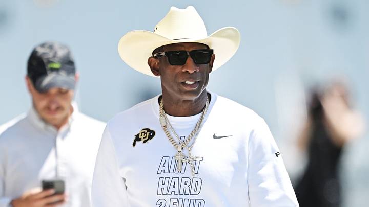 Jul 30, 2026; Berea, OH, USA; Former NFL player Deion Sanders arrives at Cleveland Browns training camp at CrossCountry Mortgage Campus. Mandatory Credit: Ken Blaze-Imagn Images Jul 30, 2026; Berea, OH, USA; Former NFL player Deion Sanders arrives at Cleveland Browns training camp at CrossCountry Mortgage Campus. Mandatory Credit: Ken Blaze-Imagn Images