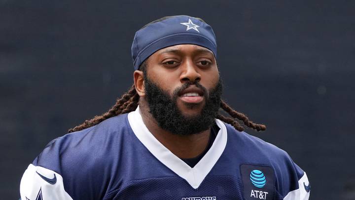 Former Dallas Cowboys defensive tackle Osa Odighizuwa during training camp at the River Ridge Fields. Former Dallas Cowboys defensive tackle Osa Odighizuwa during training camp at the River Ridge Fields.