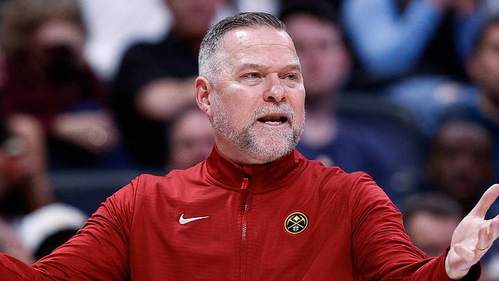 Mar 24, 2025; Denver, Colorado, USA; Denver Nuggets head coach Michael Malone gestures in the third quarter against the Chicago Bulls at Ball Arena. Mandatory Credit: Isaiah J. Downing-Imagn Images Mar 24, 2025; Denver, Colorado, USA; Denver Nuggets head coach Michael Malone gestures in the third quarter against the Chicago Bulls at Ball Arena. Mandatory Credit: Isaiah J. Downing-Imagn Images