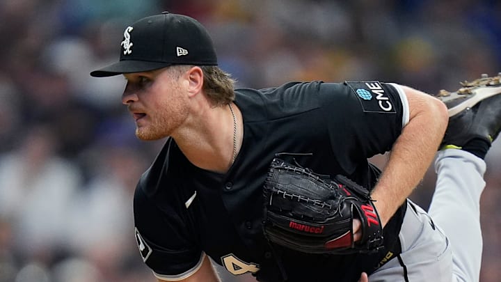Chicago White Sox pitcher Shane Smith (64) pitches during the second inning of the Opening Day game against the Milwaukee Brewers on Thursday March 26, 2026 at American Family Field in Milwaukee, Wisconsin. Chicago White Sox pitcher Shane Smith (64) pitches during the second inning of the Opening Day game against the Milwaukee Brewers on Thursday March 26, 2026 at American Family Field in Milwaukee, Wisconsin.