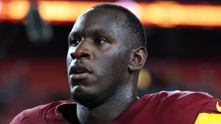Washington Commanders defensive lineman T.J. Maguranyanga