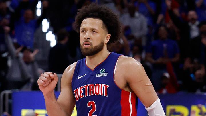 May 13, 2026; Detroit, Michigan, USA; Detroit Pistons guard Cade Cunningham (2) celebrates in the second half against the Cleveland Cavaliers during game five of the second round of the 2026 NBA Playoffs at Little Caesars Arena. Mandatory Credit: Rick Osentoski-Imagn Images May 13, 2026; Detroit, Michigan, USA; Detroit Pistons guard Cade Cunningham (2) celebrates in the second half against the Cleveland Cavaliers during game five of the second round of the 2026 NBA Playoffs at Little Caesars Arena. Mandatory Credit: Rick Osentoski-Imagn Images