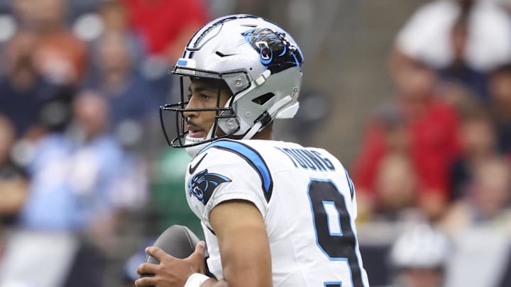 Carolina Panthers quarterback Bryce Young