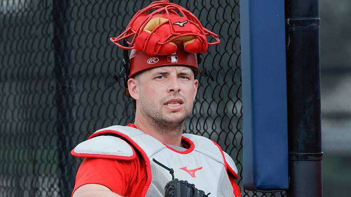 Washington Nationals catcher Riley Adams Washington Nationals catcher Riley Adams