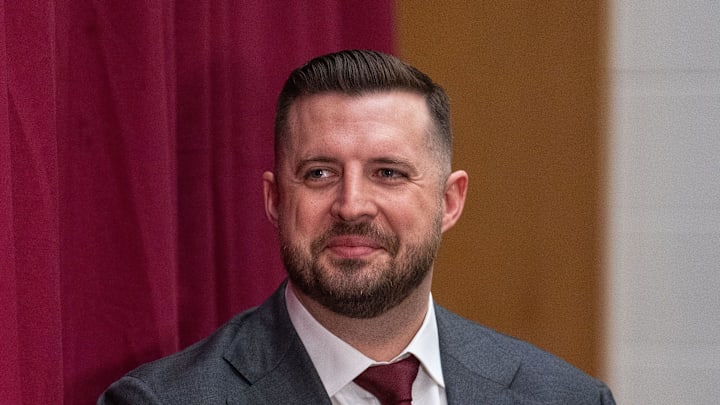 Florida State’s new head basketball coach Luke Loucks introduces himself, shares his beliefs and coaching style during a press conference Monday, March 10, 2025.