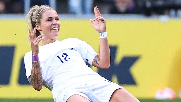 Rachel Daly scored twice in England's last Arnold Clark Cup game
