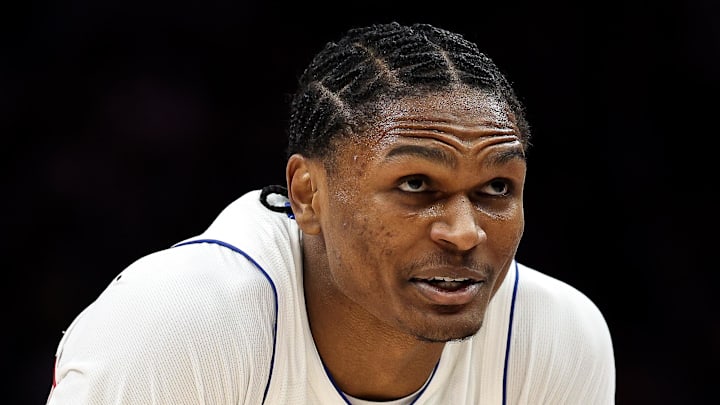 Detroit Pistons guard Ausar Thompson (9) looks on during the second half against the Minnesota Timberwolves at Target Center on Mar 28, 2026.