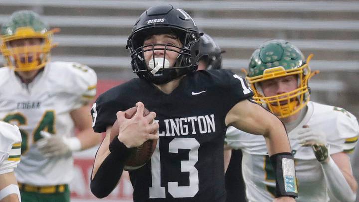 Darlington’s Zeke Zuberbuhler (13) has been voted High School On SI Wisconsin Football's Top Returning Defensive Back of 2026