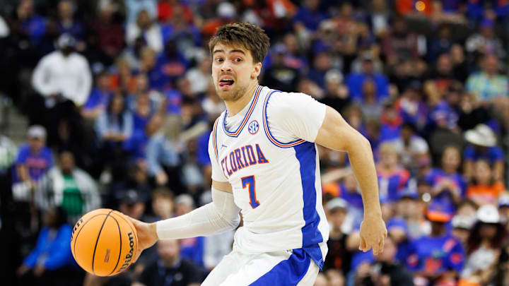 Florida Gators guard Urban Klavzar had four 3-pointers off the bench against Miami.