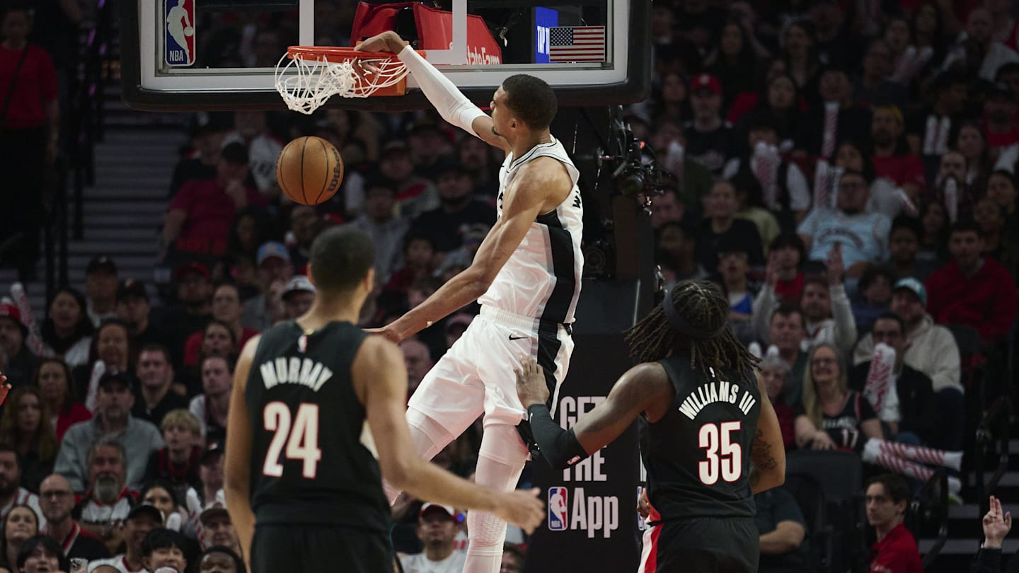 Victor Wembanyama, Spurs Battle Back From Down 19, Beat Trail Blazers in Game 4