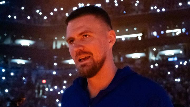 Kristaps Porzingis has re-signed with the Warriors