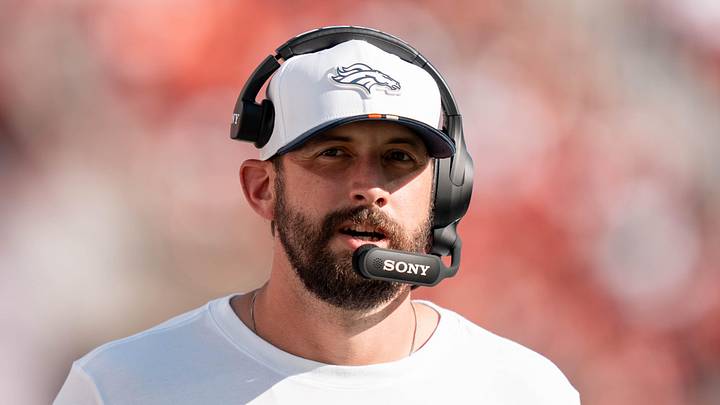 Denver Broncos offensive coordinator Davis Webb Denver Broncos offensive coordinator Davis Webb