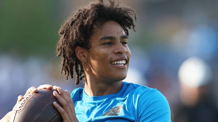 Carolina Panthers wide receiver Jalen Coker