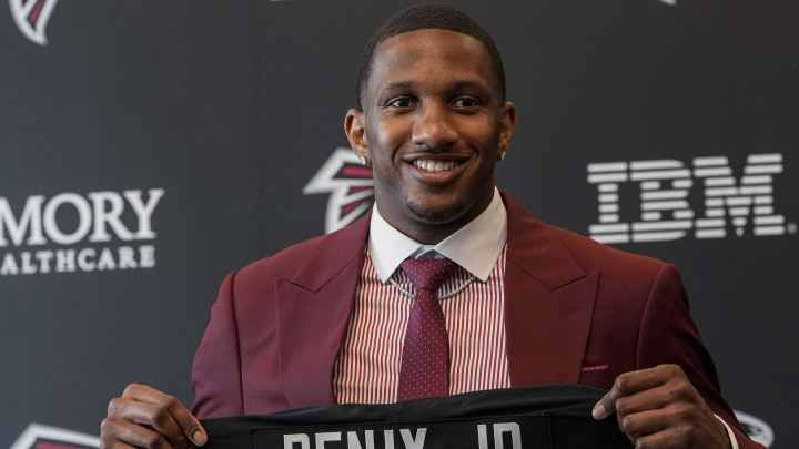 Atlanta Falcons first round draft pick quarterback Michael Penix Jr.