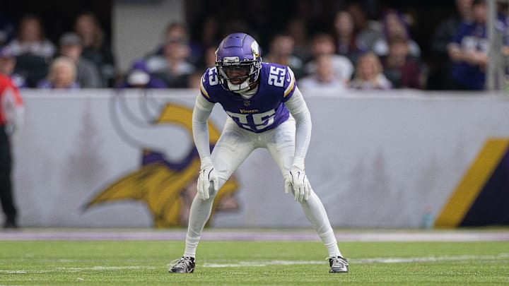 Vikings cornerback Nahshon Wright plays in a preseason game