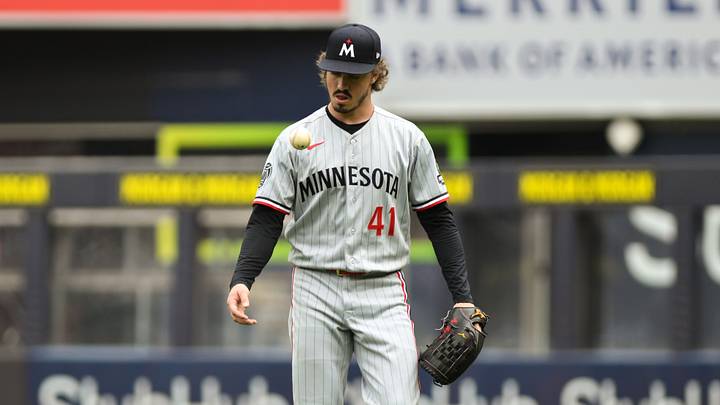 Jul 5, 2026; Bronx, New York, USA; Minnesota Twins pitcher Joe Ryan (41) warms up before a game against the New York Yankees at Yankee Stadium. Mandatory Credit: John Jones-Imagn Images Jul 5, 2026; Bronx, New York, USA; Minnesota Twins pitcher Joe Ryan (41) warms up before a game against the New York Yankees at Yankee Stadium. Mandatory Credit: John Jones-Imagn Images