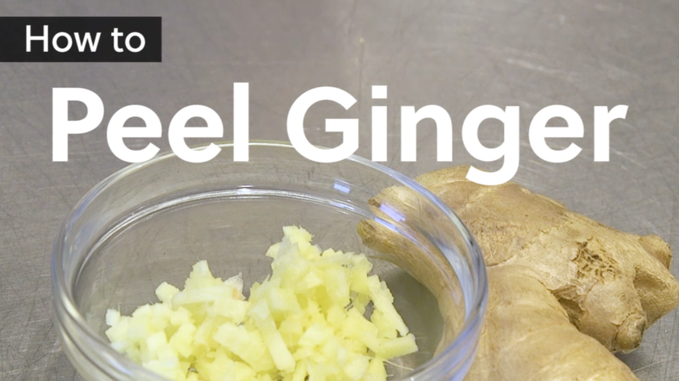 How to Peel Ginger Video Mental Floss