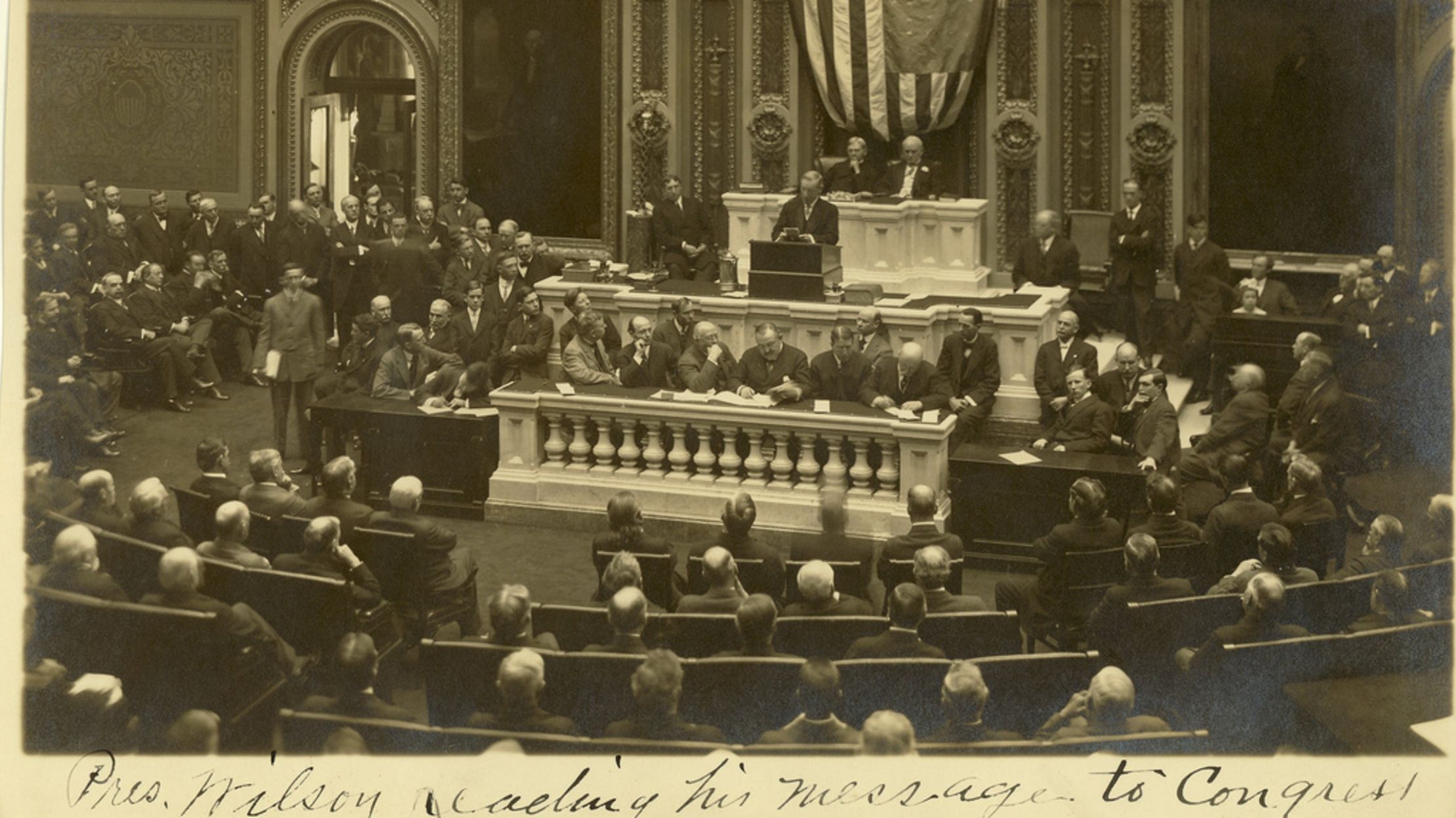 WWI Centennial Wilson Presents ‘Fourteen Points,’ House Approves