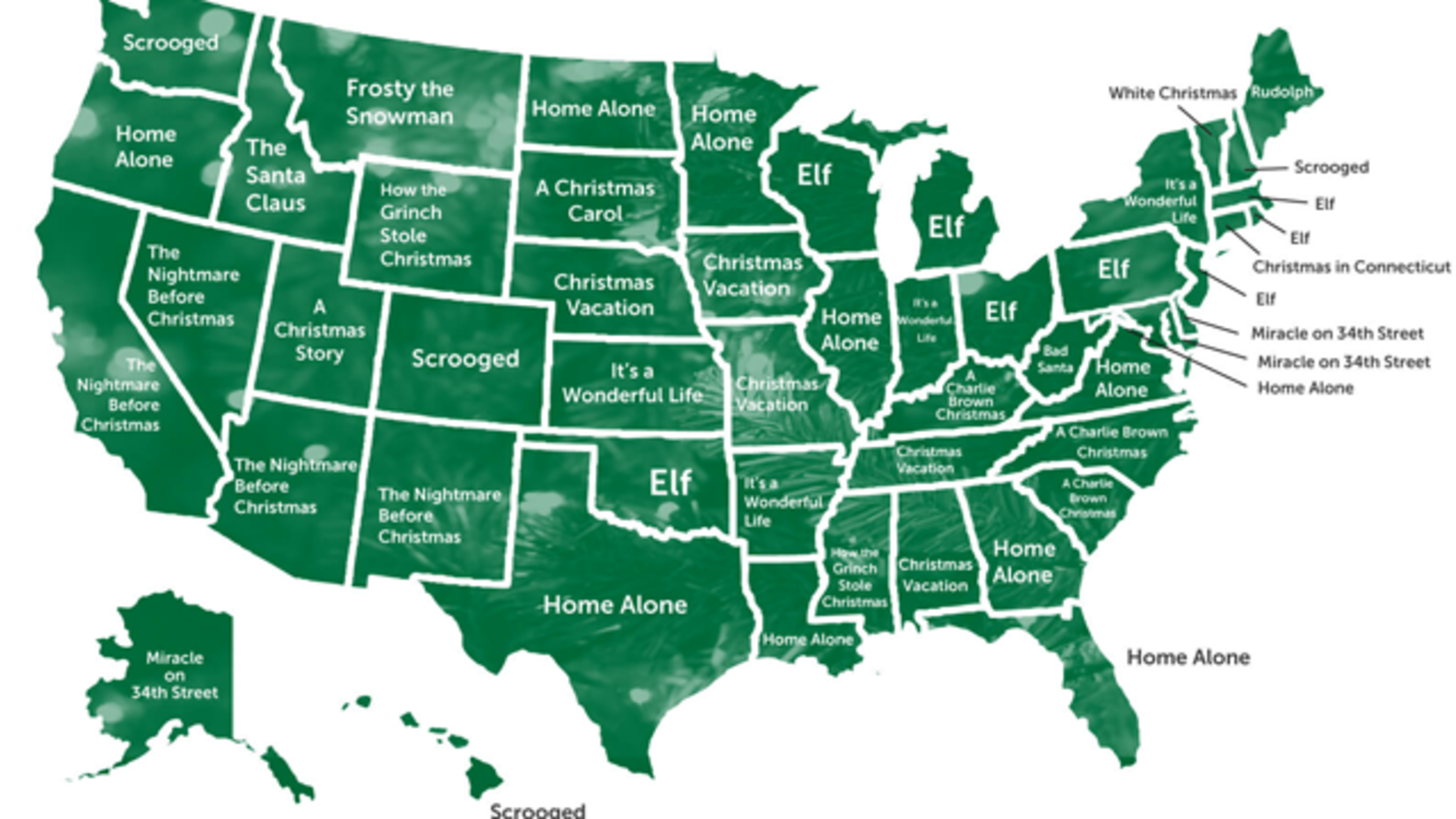 Mapping the Most Popular Holiday Movie in Each State Mental Floss