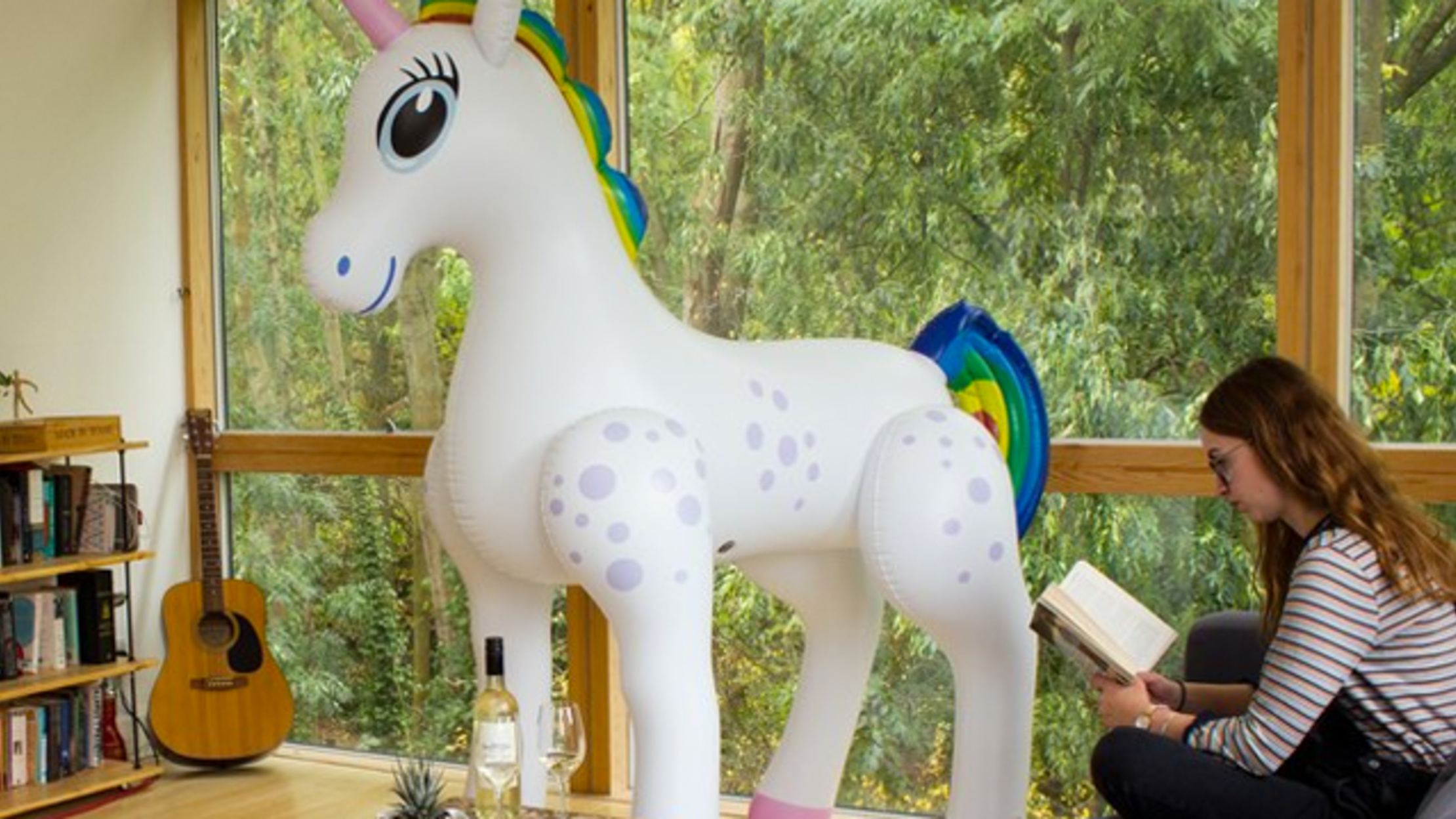 ride on inflatable unicorn